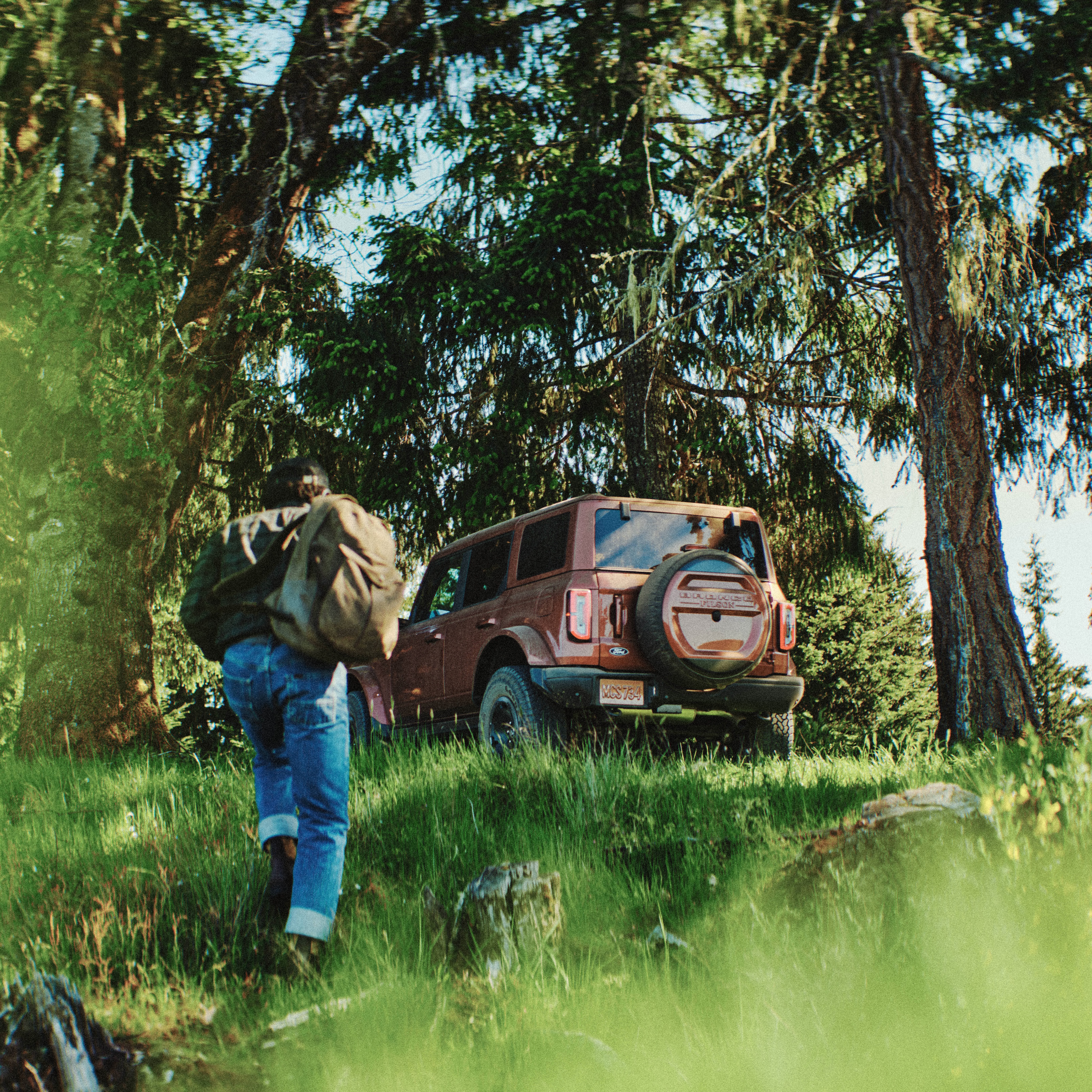 Customers asked us to create a Bronco that takes premium materials, driving experience, and off-road capability to a new level. One that matches the very best gear in their kit. Bronco Filson is the answer to that question.